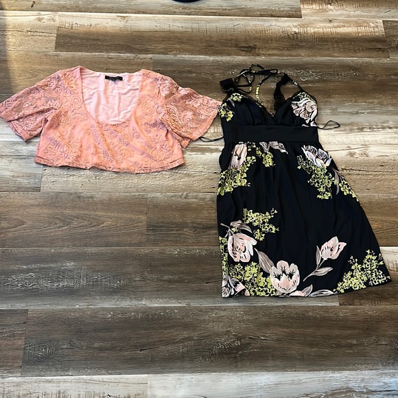 Size Small Lace crop top and nightie bundle - Picture 1 of 8